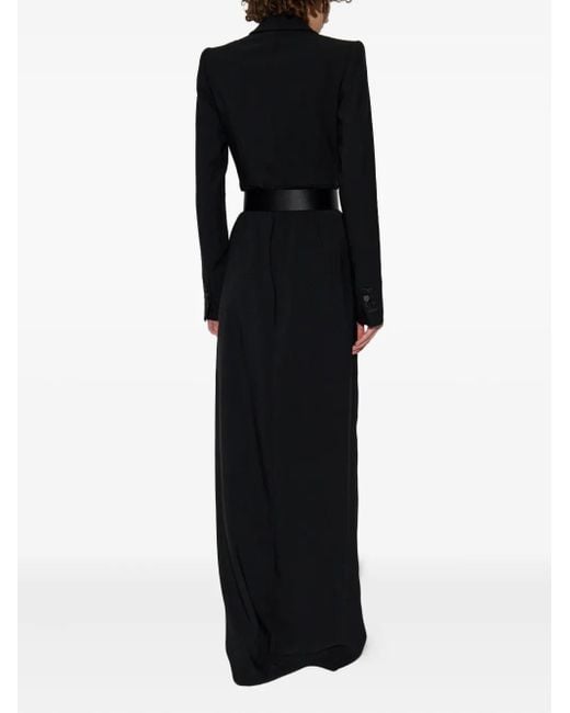DSquared² Black Tailored Maxi Dress