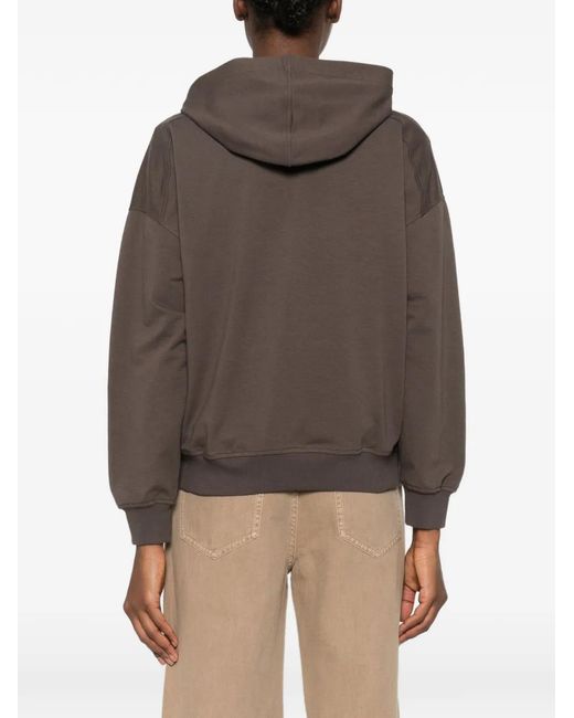 Brunello Cucinelli Brown Cotton Hoodie