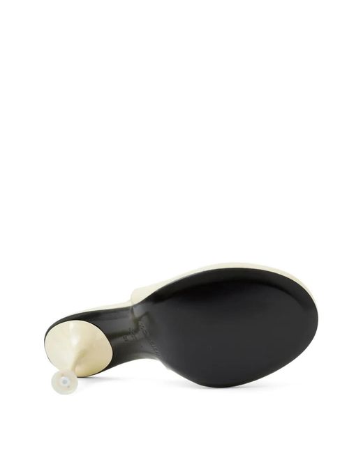 MORSICA White Round-Toe Slingback Pumps