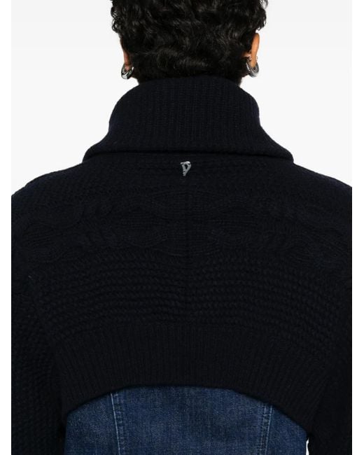Dondup Blue Button-Fastening Jacket
