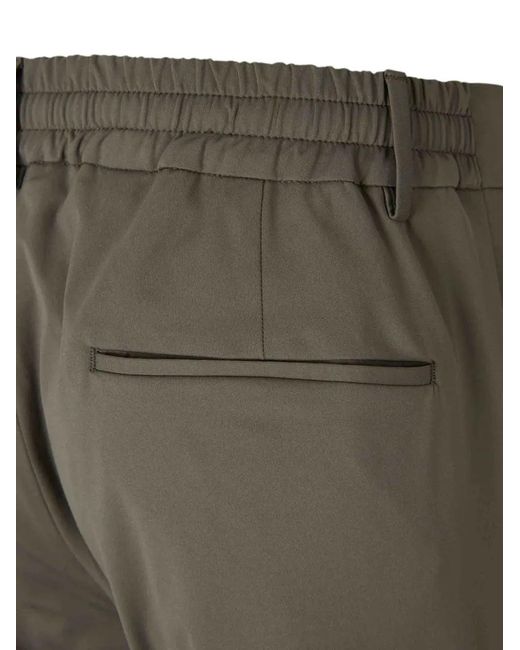 Berwich Gray Drawstring-Fastening Cargo Pants for men
