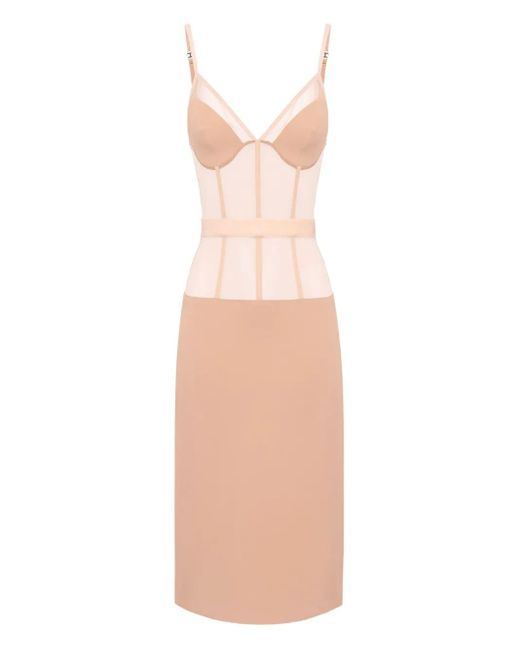 Elisabetta Franchi Vネック ドレス White