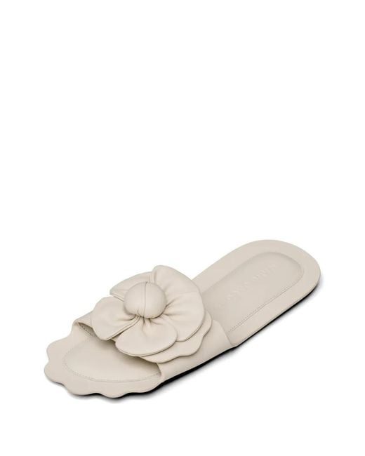 Marc Jacobs White Floral-Appliqué Sandals