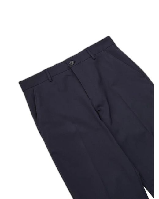 SELECTED Blue Liam Slim-Fit Trousers for men