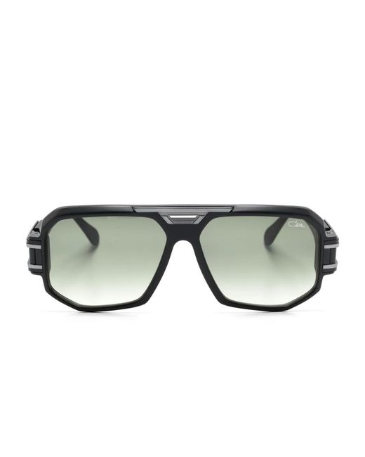 Cazal Black Mod 675 Pilot-Frame Sunglasses