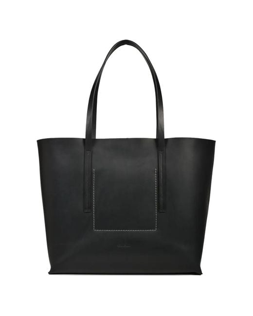 Rick Owens Black Logo-Detail Tote Bag for men