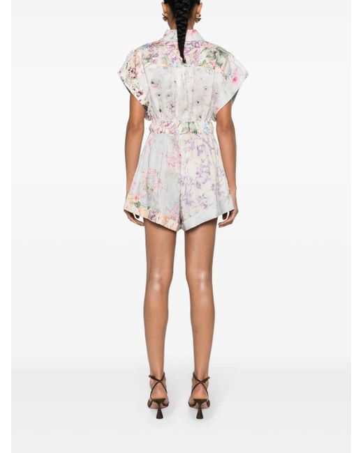 Zimmermann Esplanade Flutter Playsuit (For Hire)