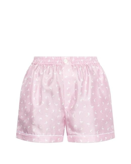 Moschino Pink Short Imprimé