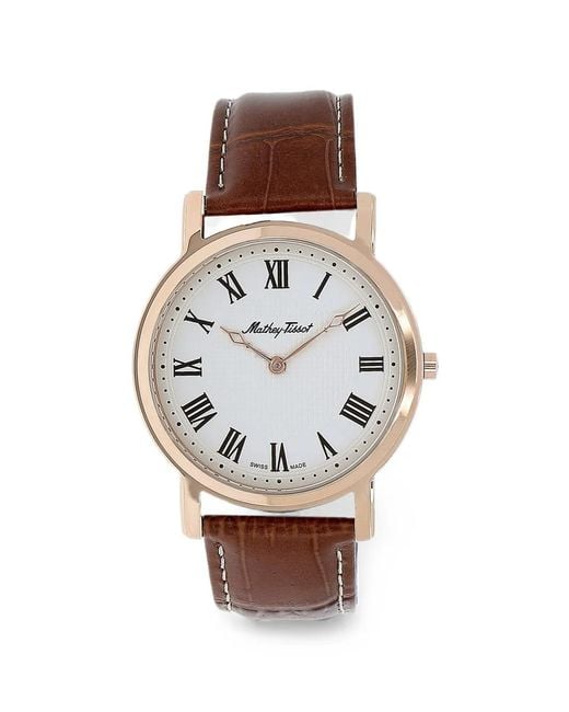 Mathey-Tissot White City No Date 42Mm Watch for men