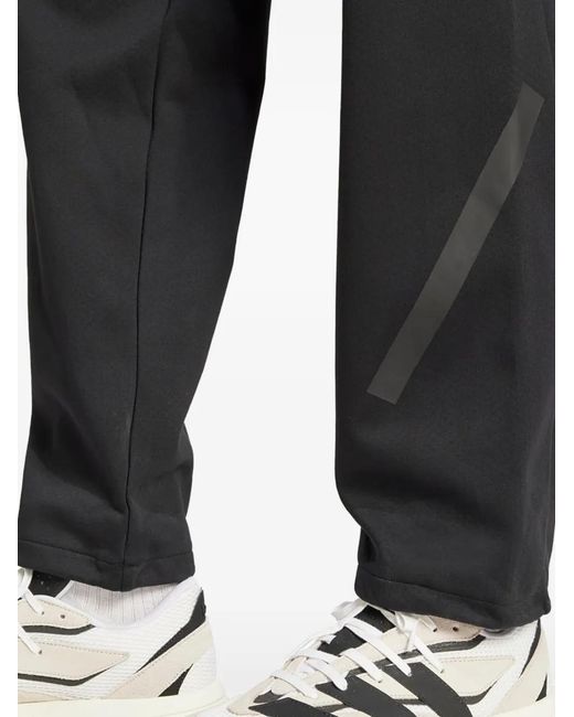 Adidas Black Z.N.E.Logo-Print Track Pants for men