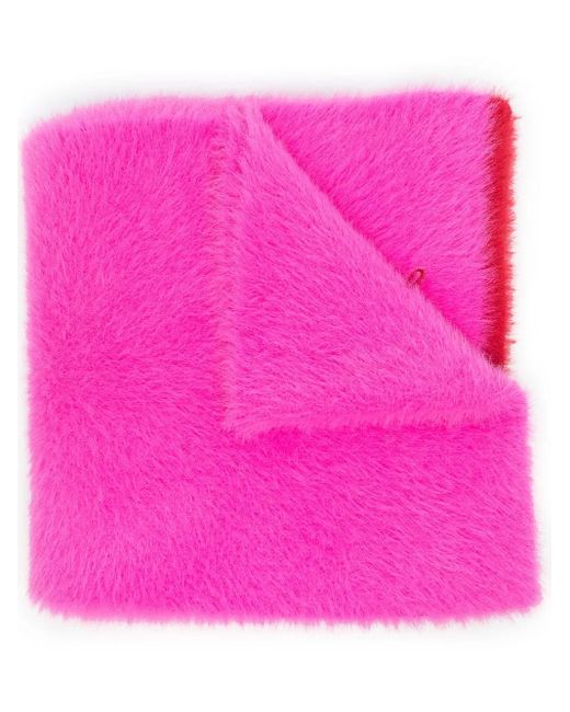 Jacquemus Pink L'écharpe Neve Fluffy Scarf - Unisex - Polyamide/spandex/elastane