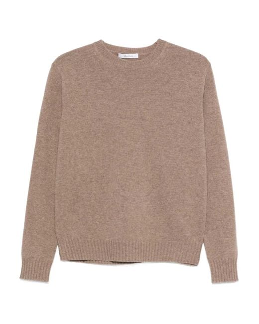 Jersey de cachemira con cuello redondo Max Mara de color Brown