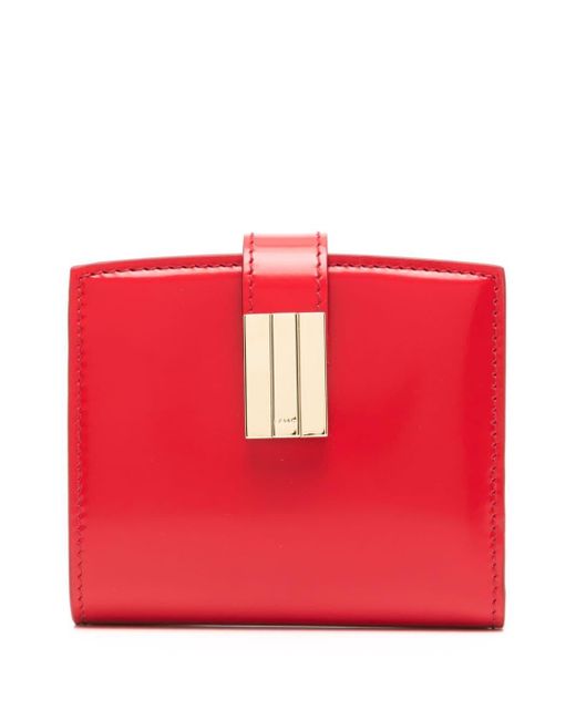 Bally Bi-fold Patent Leather Wallet in het Red