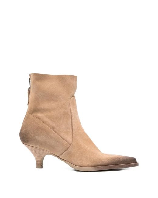 Elena Iachi Natural Bottines À Bout Pointu