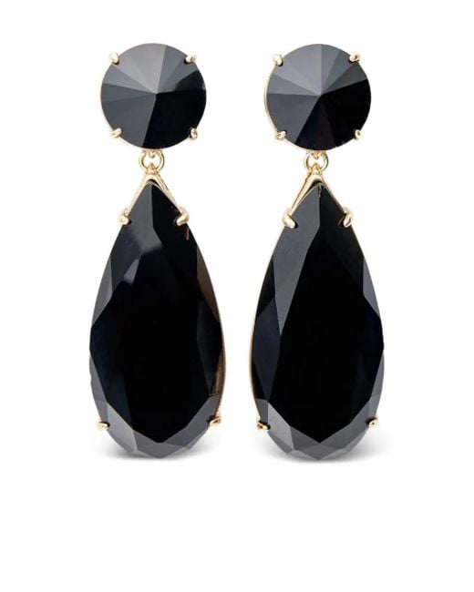 Orecchini Con Cristalli di Carolina Herrera in Black