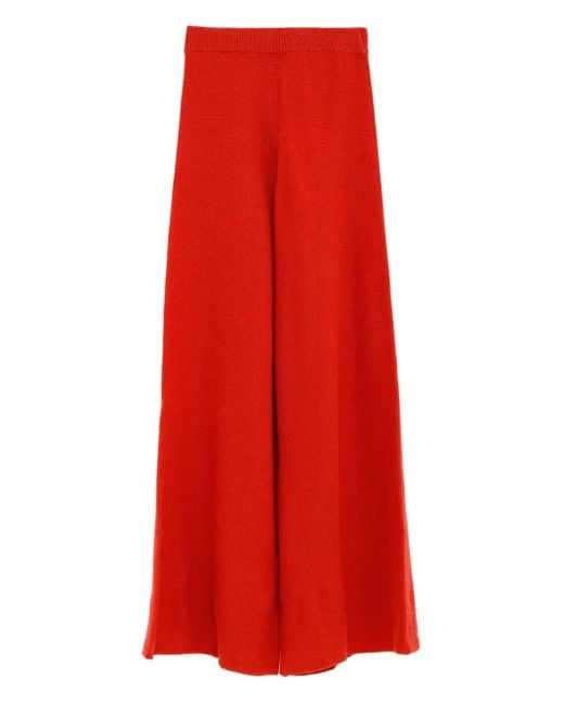 Baserange Red Knitted Trousers