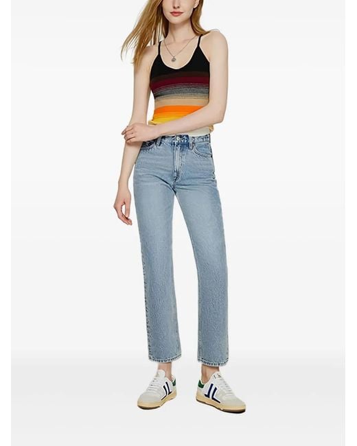 Hey Joanie Blue Logo-Patch Jeans