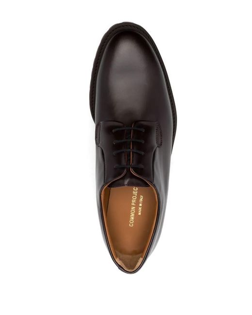 Common Projects Brown Lace-Up Leather Derby Shoes for men