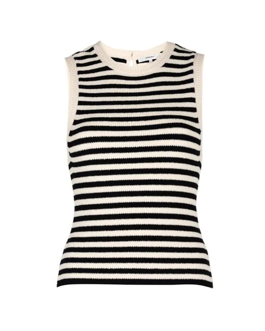 FRAME Black Crew-Neck Vest