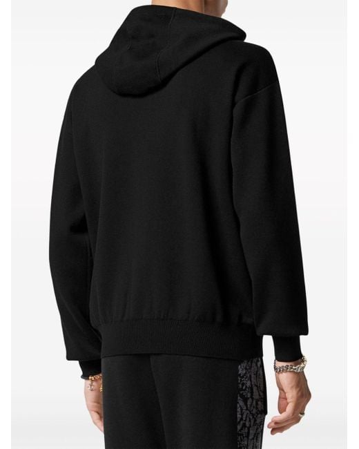 Hoodie zippé à motif Barocco Versace pour homme en coloris Black