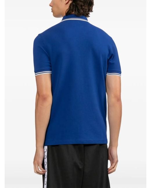 Fred Perry Blue Logo-Embroidered Polo Shirt for men