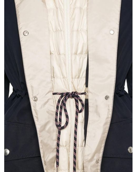 Moncler Blue Hooded Pocket Parka