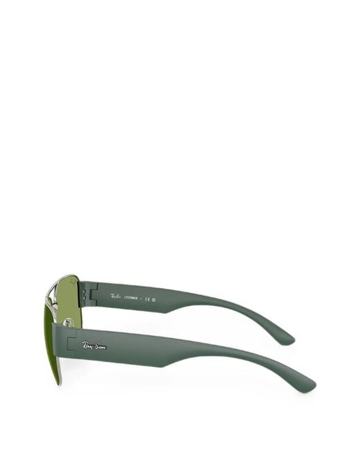 Ray-Ban Green Square-Frame Sunglasses