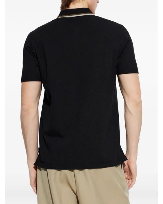 Paul Smith Black Polo À Col Zippé for men