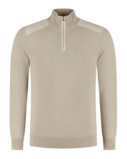 Paul & Shark Pullover mit Reißverschluss in Natural für Herren