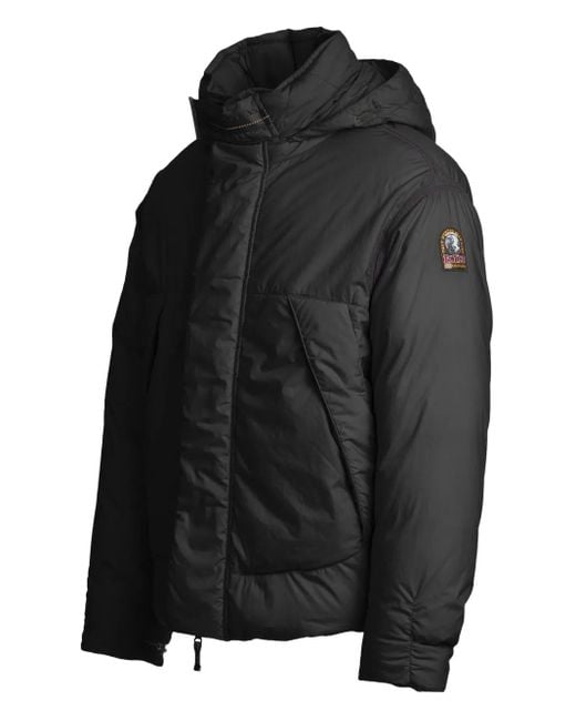 Parajumpers Gesteppte Kapuzenjacke in Black für Herren