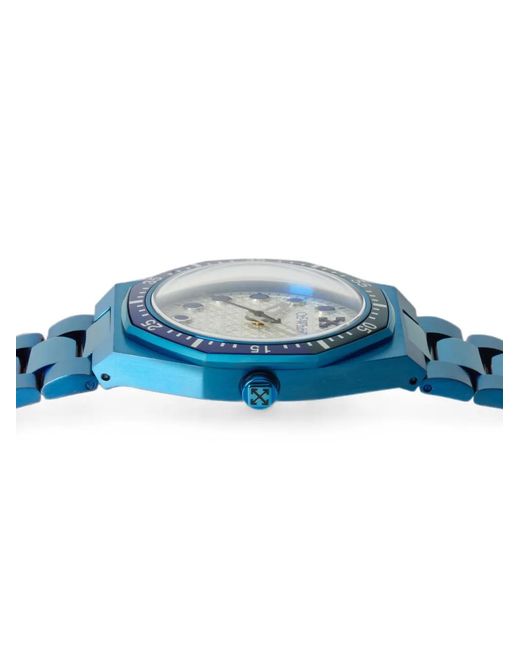 Off-White c/o Virgil Abloh Blue Dry Mode Rotating Bezel 39Mm Watch for men