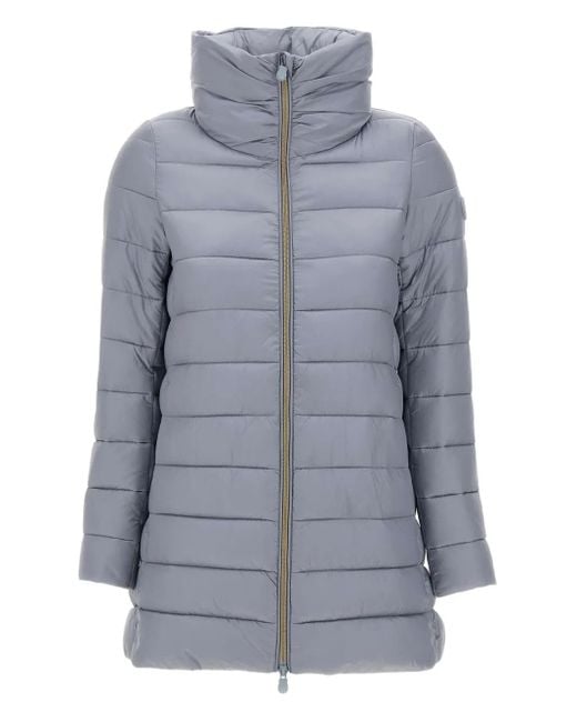 Save The Duck Gray Iris Lydia Quilted Jacket