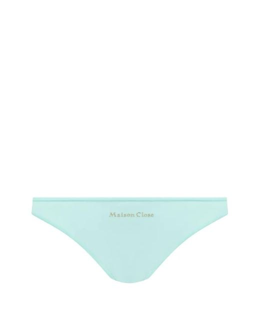 Maison Close Blue Double Sens Cut-Out Briefs