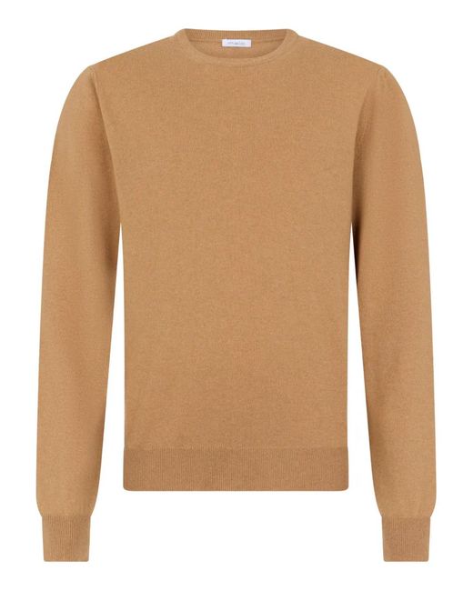 Malo Brown Crew-Neck Sweater for men