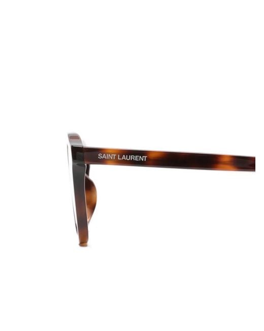 Saint Laurent Metallic Square-Frame Sunglasses