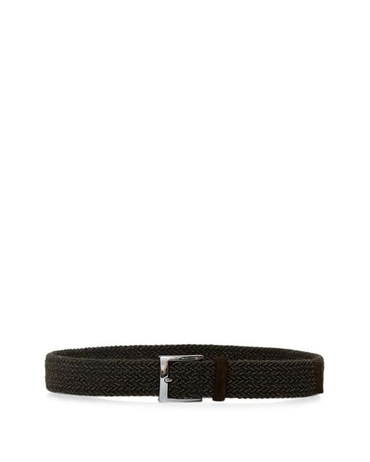 Orciani White Woven Elasticated Belt for men