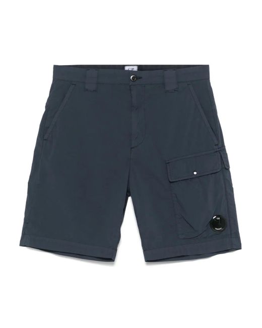メンズ C P Company レンズディテール トランクス水着 Blue