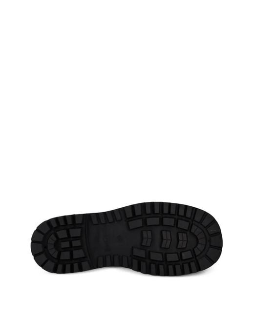 Just Cavalli Black Side-Zip Lace-Up Boots for men