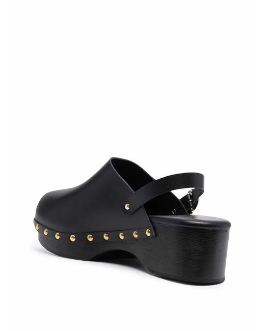 Ancient Greek Sandals Black Classic Closed 70Mm Studded Clogs