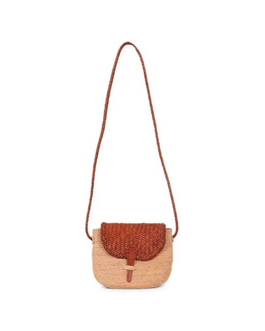 Dragon Diffusion White Woven-Design Shoulder Bag