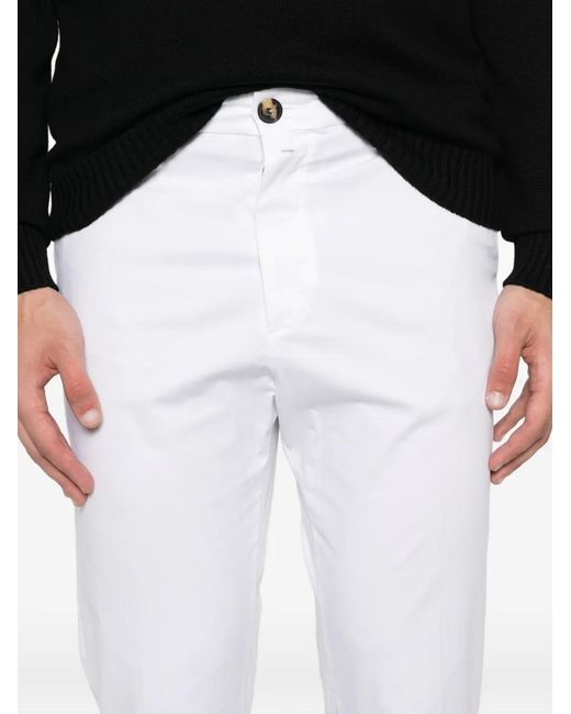 Jacob Cohen White Button-Fastening Trousers for men
