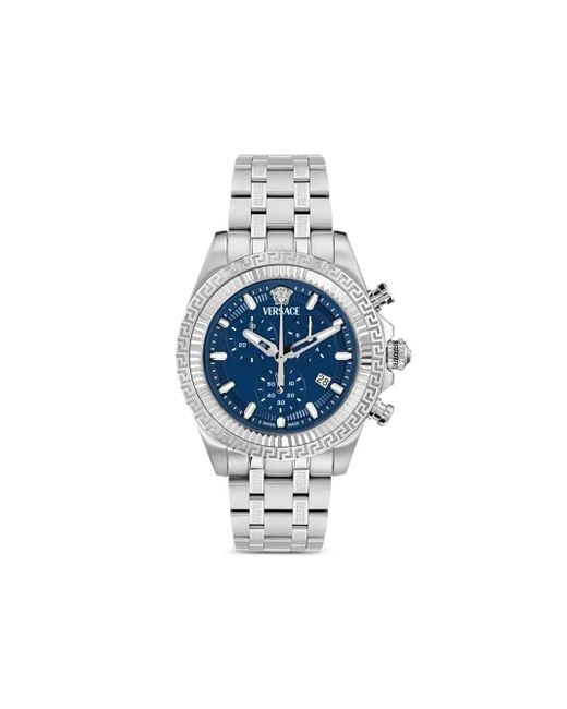 Versace Blue Hellenyium Chrono 43Mm for men