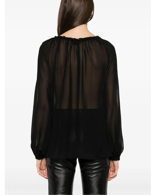 Tom Ford Black Silk Blouse