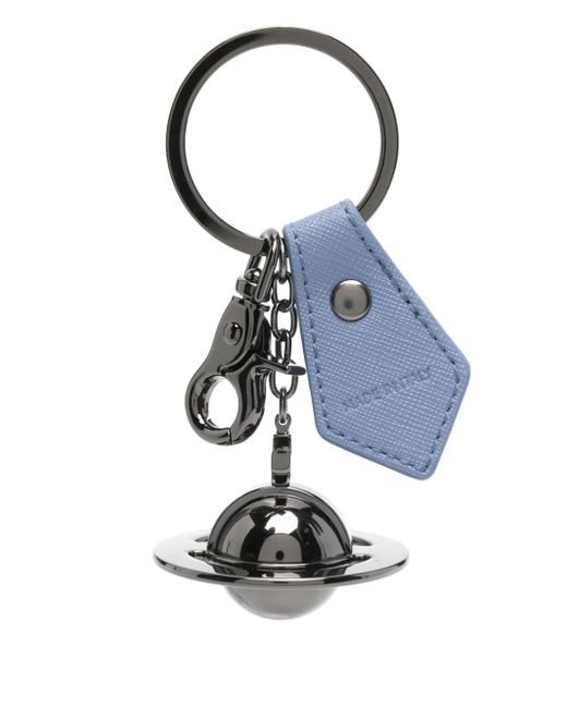 Vivienne Westwood Blue 3D Orb Keyring