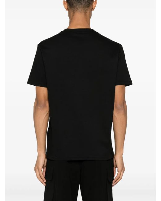 Gcds Black Bling Logo T-Shirt for men