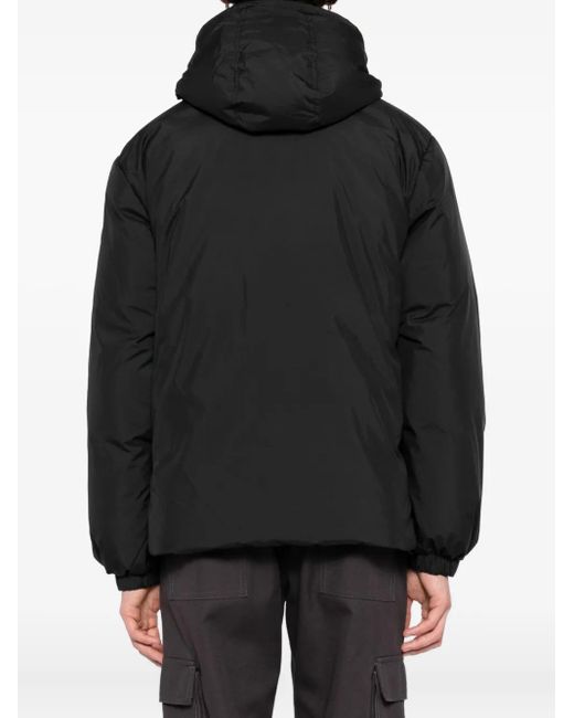 SPORT b. by agnès b. Black Hooded Down Jacket for men