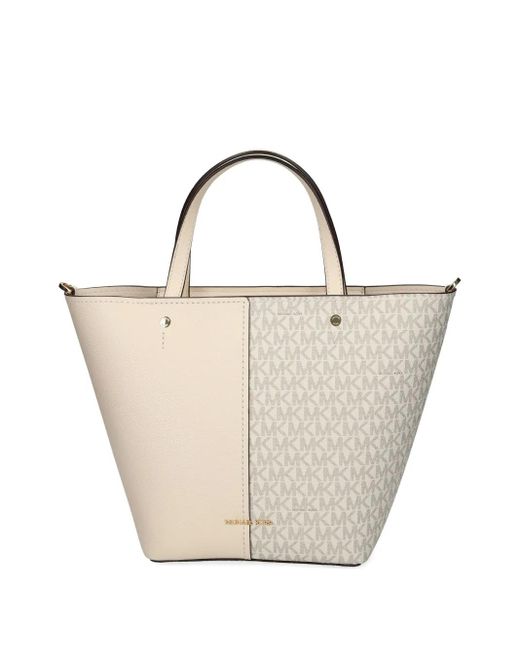 MICHAEL Michael Kors Natural Monogram Panel Tote Bag