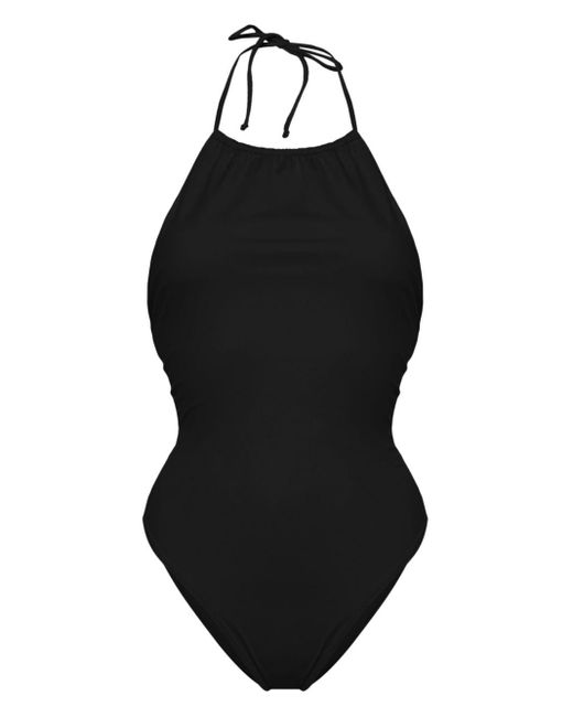 Mc2 Saint Barth Black Gabrielle Low-back Swimsuit