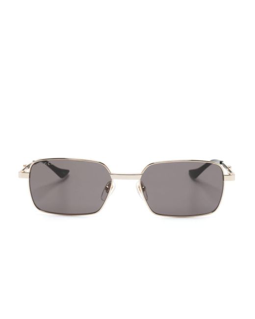 Gucci Gray Sonnenbrille mit eckigem Gestell