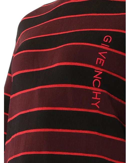 Givenchy Striped Logo-Embroidered Sweater